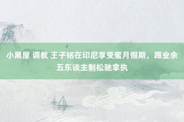 小黑屋 调教 王子铭在印尼享受蜜月假期，踢业余五东谈主制松驰拿执