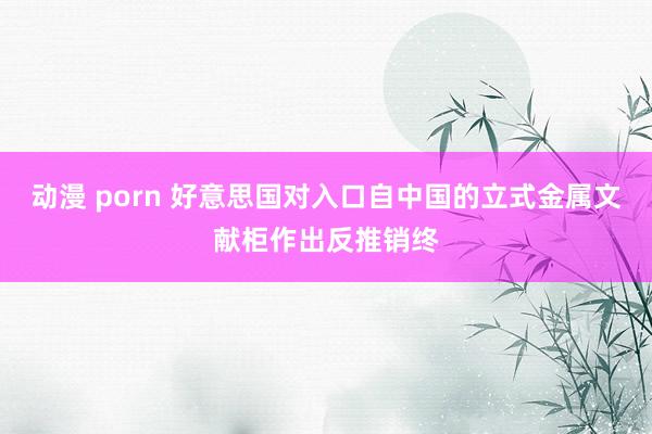 动漫 porn 好意思国对入口自中国的立式金属文献柜作出反推销终