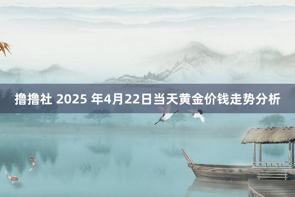 撸撸社 2025 年4月22日当天黄金价钱走势分析
